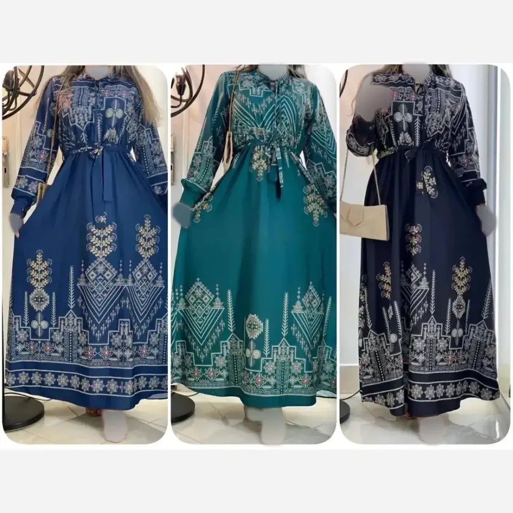 ساحلی بوگاتی کتیبه گلدار زنانه زرشکی فری سایز 38 تا 48 قد 133