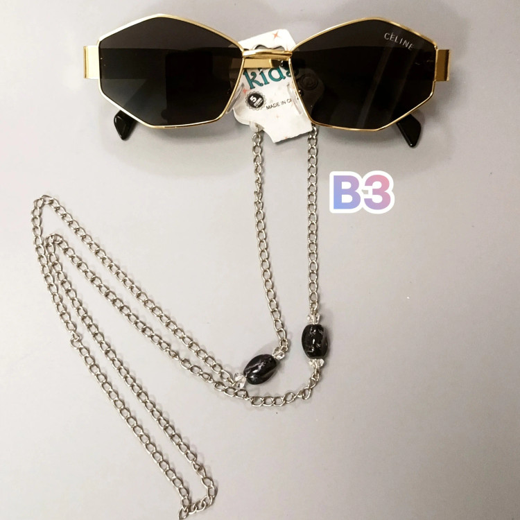 بند عینک لوکس زنجیر و سنگ ترند شیک و جذاب