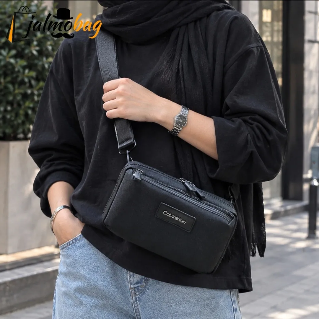 کیف دوشی دستی اسپرت کلوین کلاین پارچه برزنتی آب گریز سه کاره