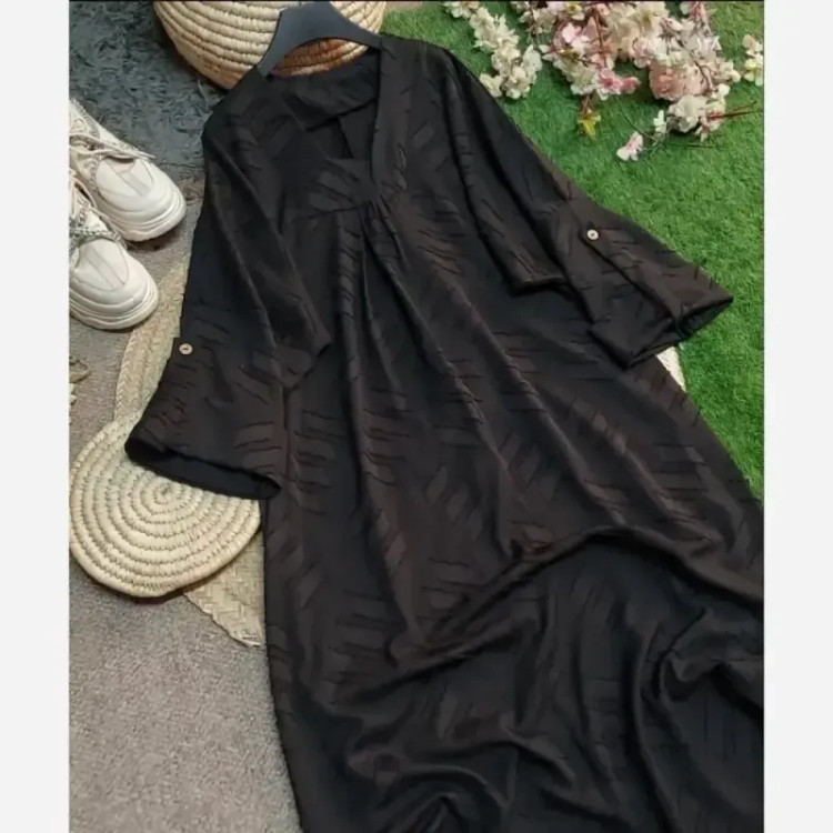 کفتان آویژه جنس ترمه اعلا فری سایز 38 تا 46 قد 135