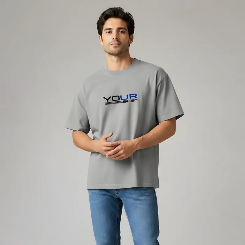 تیشرت مردانه نخ پنبه قواره باکسی استایل اسپرت و روزمره